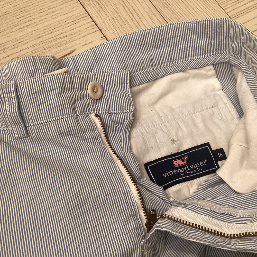 Vineyard Vines Blue and White Chino Pants